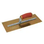 13 X 5 PermaShape® Golden Stainless Steel Finishing Trowel w/Curved DuraSoft® Handle