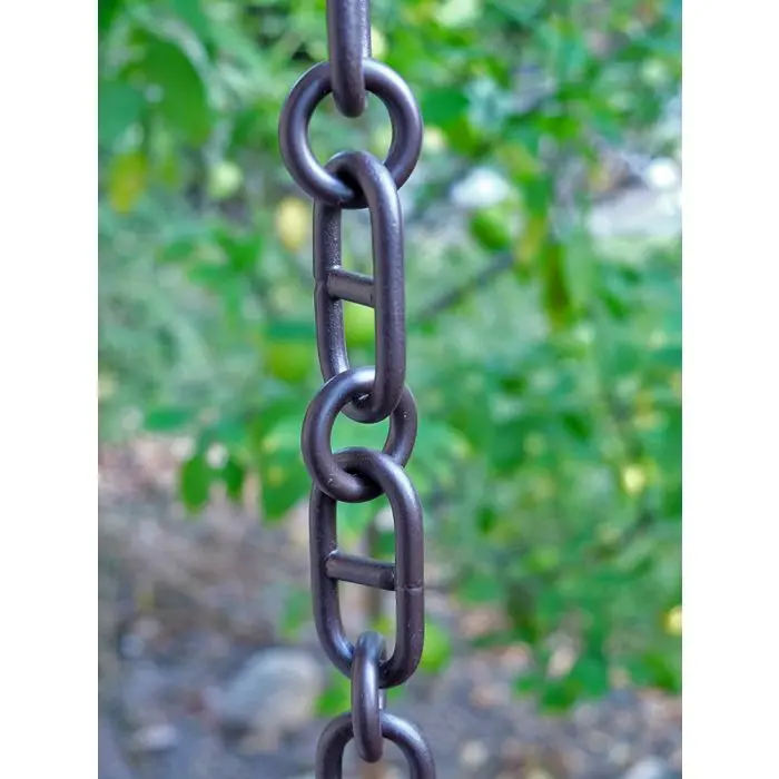 Cast Aluminum Anchor Link Chain- Bronze powder Coat - Image 3