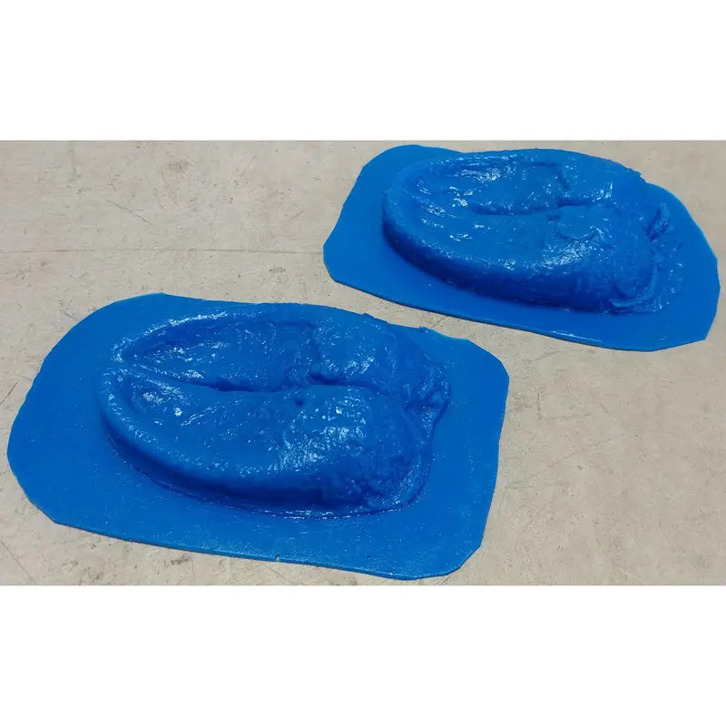 Animal Print Rubber Mold Stamp for Concrete - Elk Tracks - Image 2