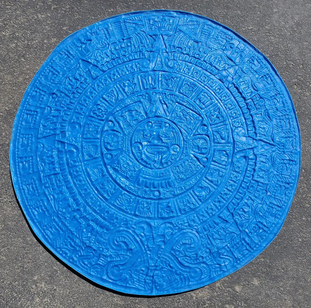 Aztec Mayan Calendar Circle Concrete Stamp Mat - Image 3