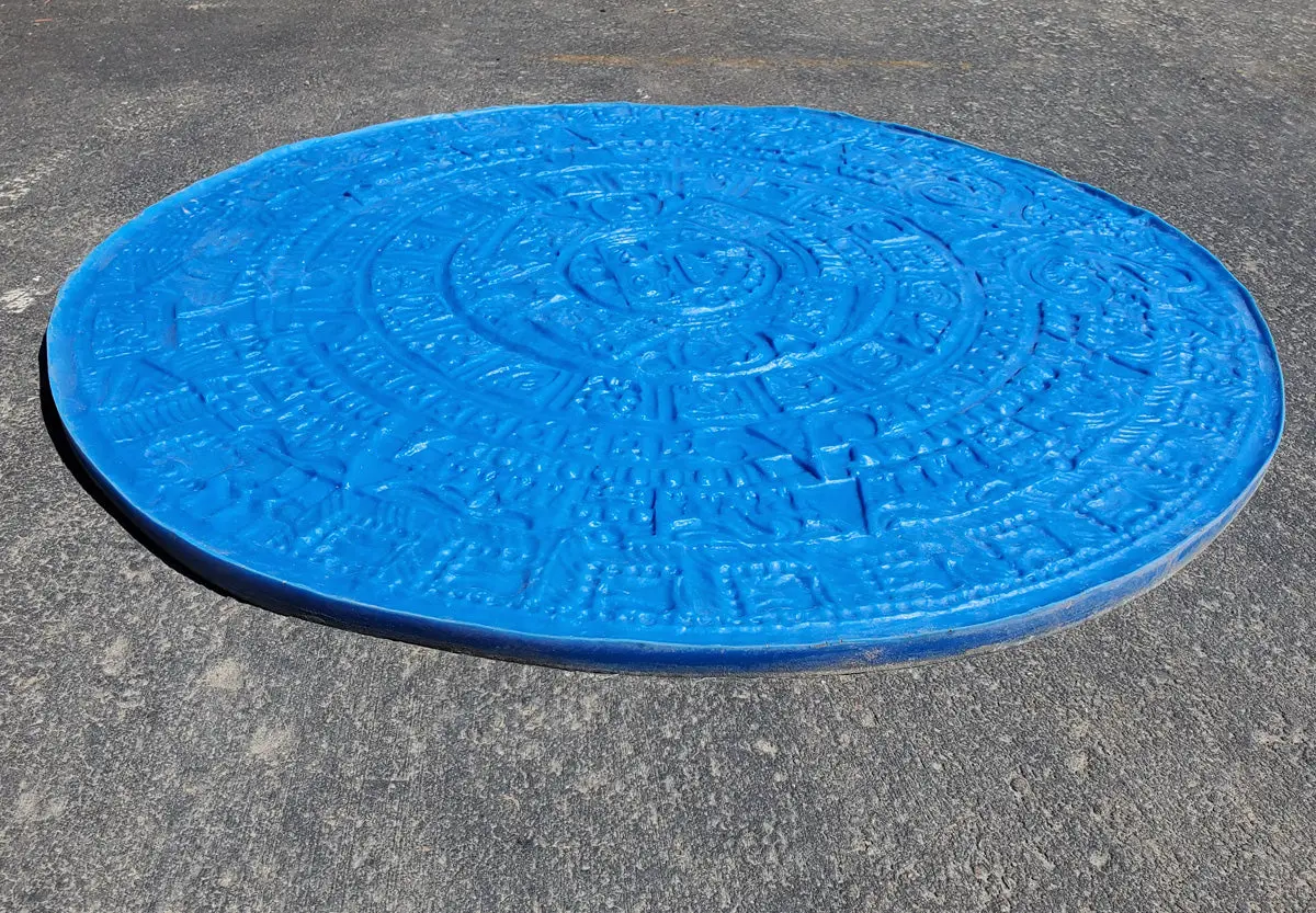 Aztec Mayan Calendar Circle Concrete Stamp Mat - Image 4