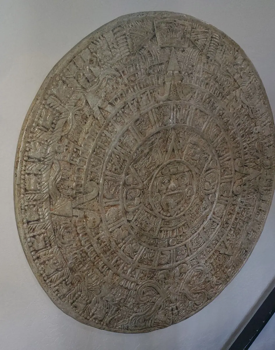 Aztec Mayan Calendar Circle Concrete Stamp Mat - Image 5