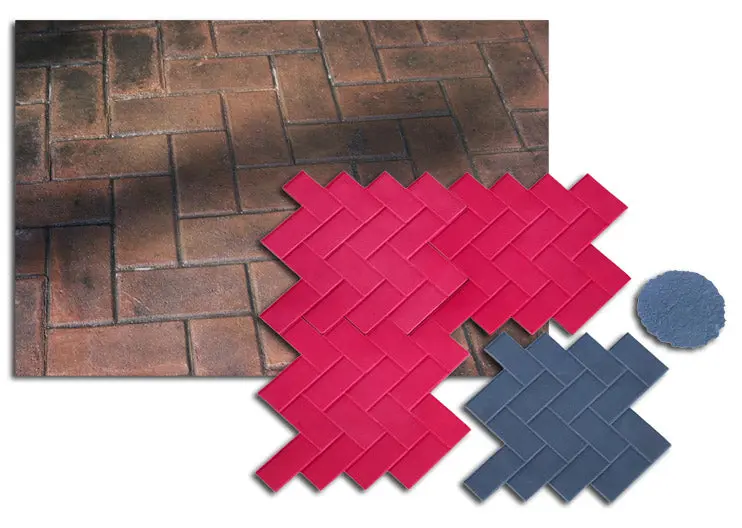 Brick Concrete Stamps - Herringbone Paver