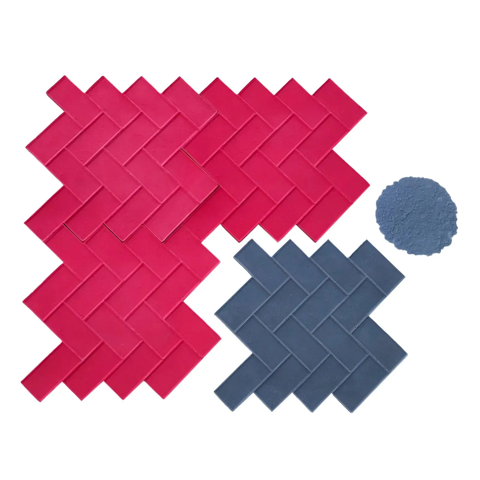 Brick Concrete Stamps - Herringbone Paver - Image 3