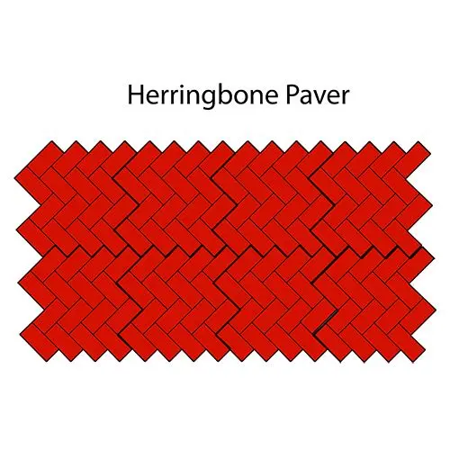 Brick Concrete Stamps - Herringbone Paver - Image 4