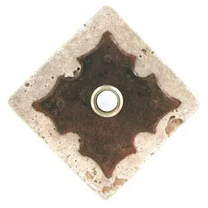Clavos Large Rustic Steel Stone Doorbell