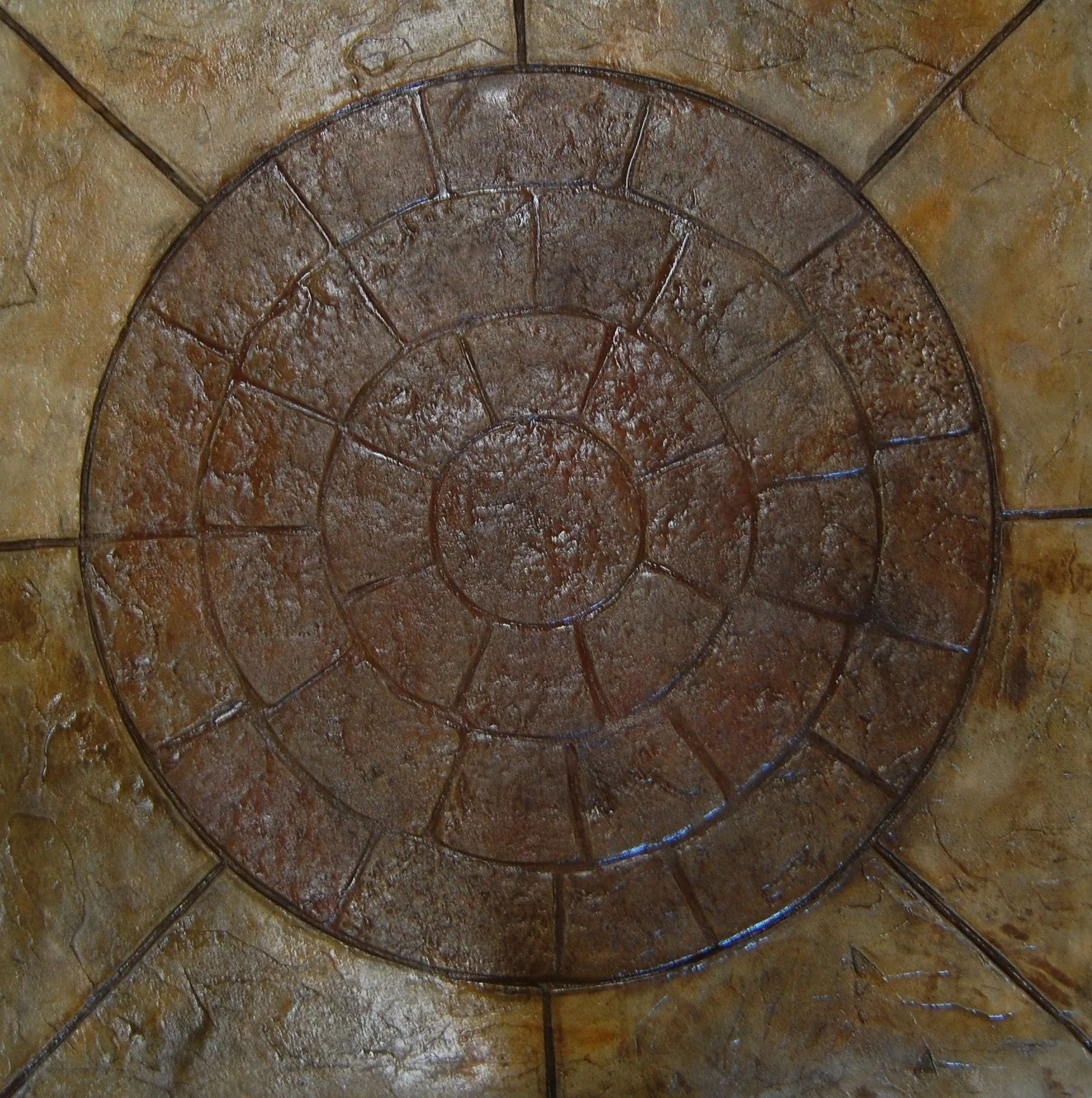 Cobble Style Concrete Stamps - Weathered Stone Circle - Image 2
