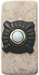 Compass Stone Doorbell in Pewter, Brass, ORB or Bronze - Image 6