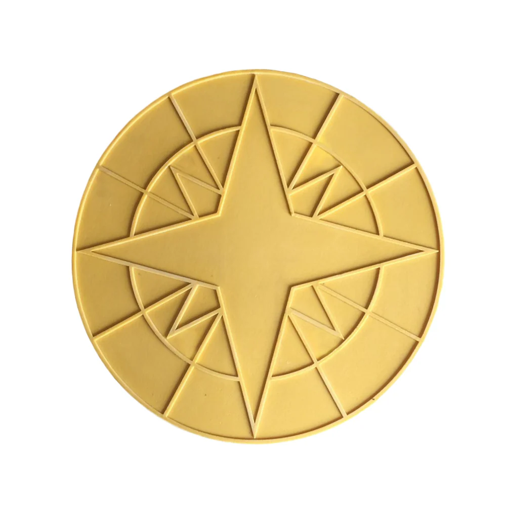 Concrete Accent Stamp Mat - 24" Compass Star