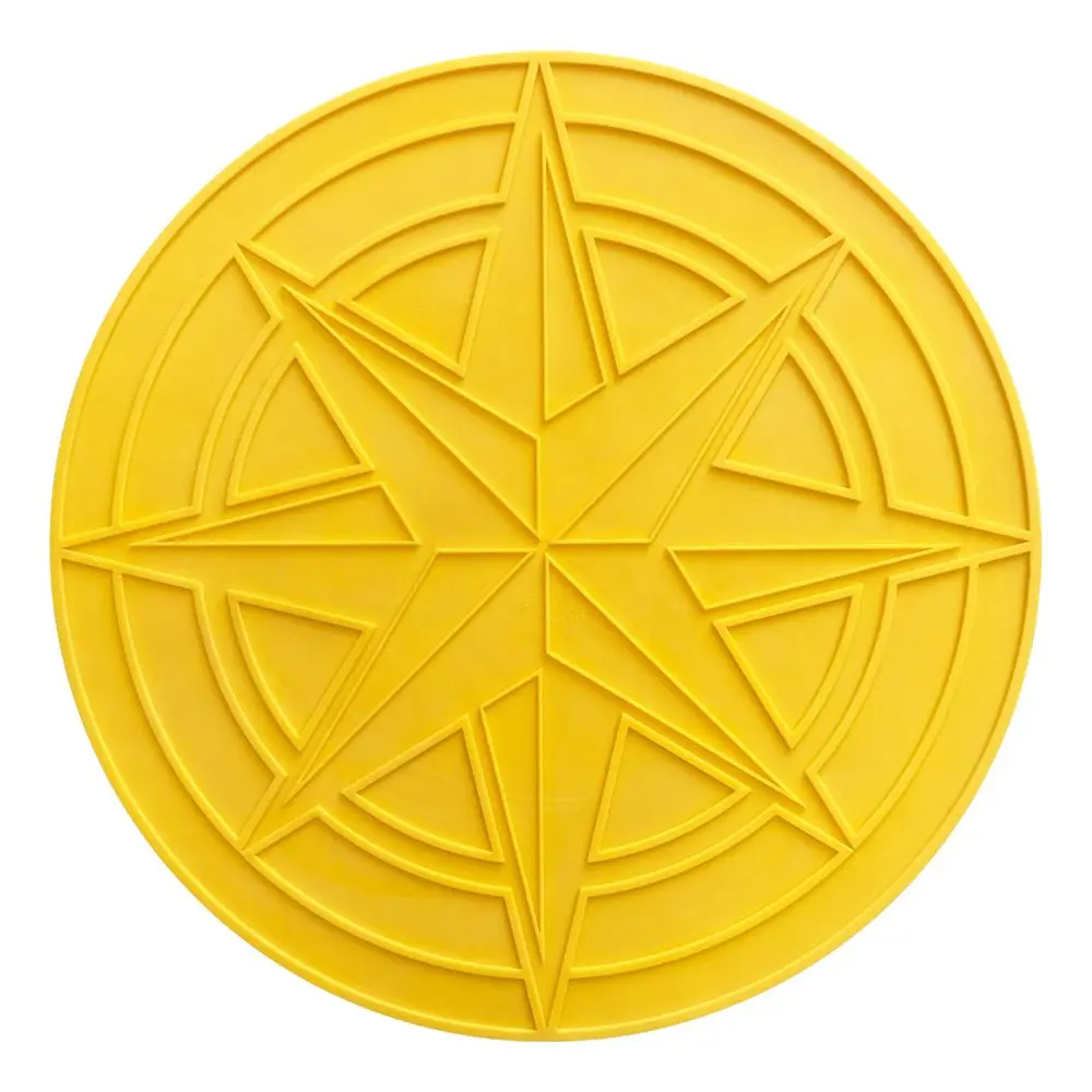 Concrete Accent Stamp Mat - 48" Compass Celestial North Star - Image 2