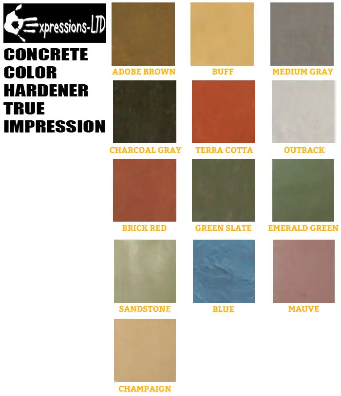 Concrete Color Hardener - True Impression - Image 2