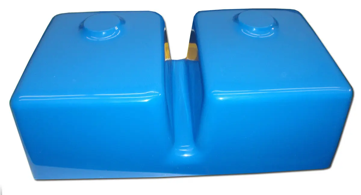 Concrete Sink Mold SDP-38 Kitchen Double Basin (30"x16.25"x9.75") - Image 2