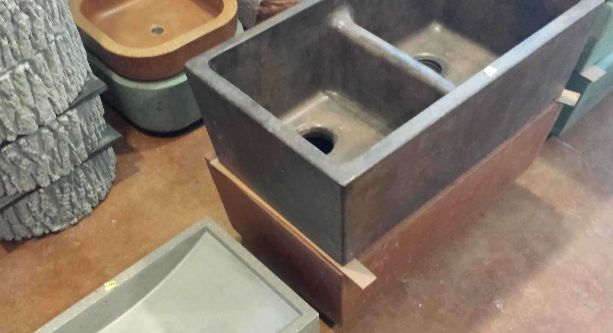 Concrete Sink Mold SDP-38 Kitchen Double Basin (30"x16.25"x9.75") - Image 7