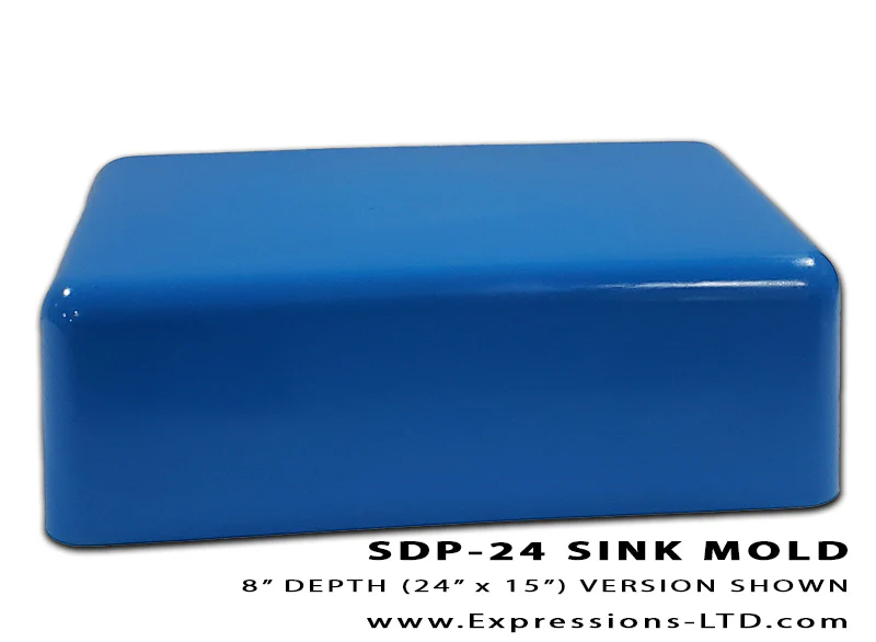 Concrete Sink Mold SDP-24 Farm (24"x15") Depth (3" or 5" or 8") - Image 3