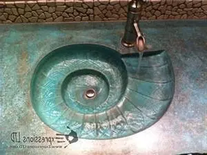Concrete Sink Mold SDP-46 Nautilus Sea Shell Design (20"x15.25"x5.5") - Image 2