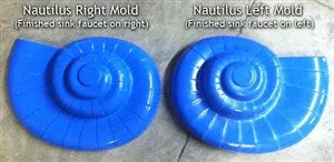 Concrete Sink Mold SDP-46 Nautilus Sea Shell Design (20"x15.25"x5.5") - Image 6