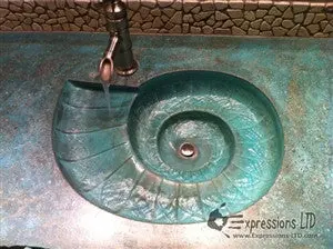 Concrete Sink Mold SDP-46 Nautilus Sea Shell Design (20"x15.25"x5.5") - Image 7