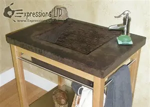 Concrete Sink Mold SDP-17 Mesa Ramp Erosion Design (17.5"x16.5"x6.5") - Image 6