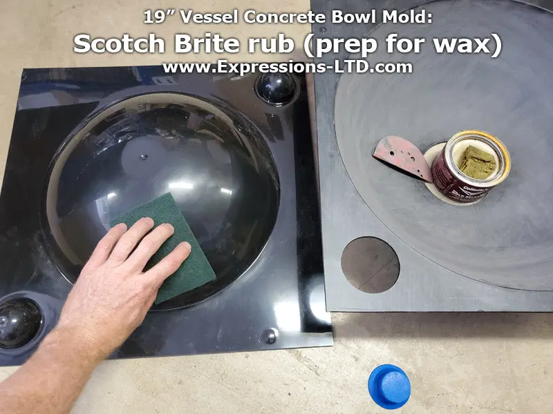 Concrete Vessel ABS Sink Mold DPM-20 Bowl (19"x6") - Image 4