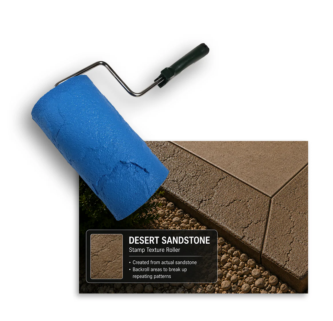 Concrete Curb & Border Stamp Roller- Desert Sandstone - Image 2