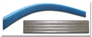 Concrete Edge Form Liner - 2" Tri-Groove - Image 2