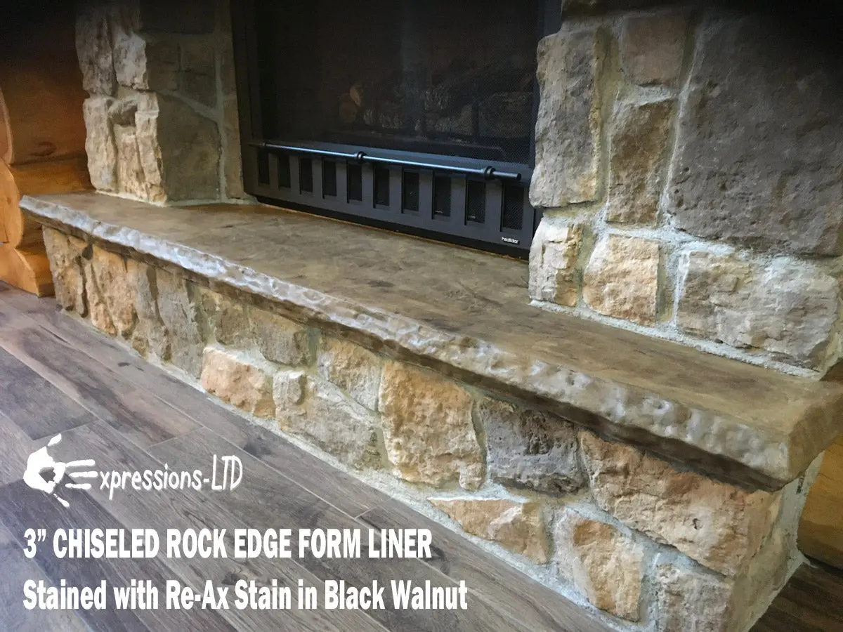 Concrete Edge Form Liner - 3" Chiseled Rock - Image 3