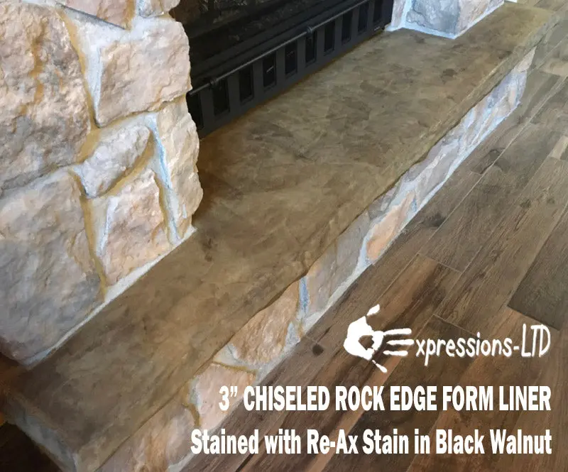 Concrete Edge Form Liner - 3" Chiseled Rock - Image 4