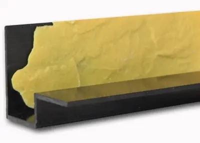 Concrete Edge Form Liner - Thin Slate Texture (1.25" and 2.25" Heights)