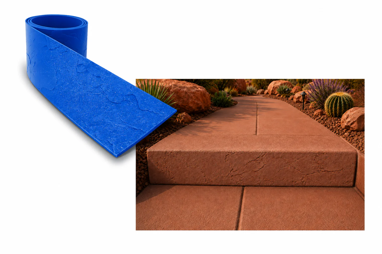 Concrete Form Liner - 8" Desert Sandstone
