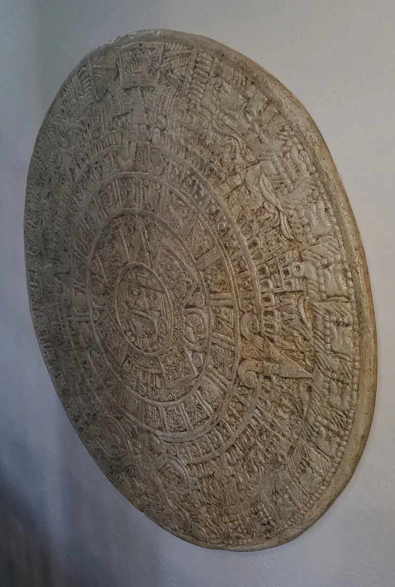 Concrete Aztec Mayan Calendar Wall Art Medallion Mold, SDP-69 - Image 7