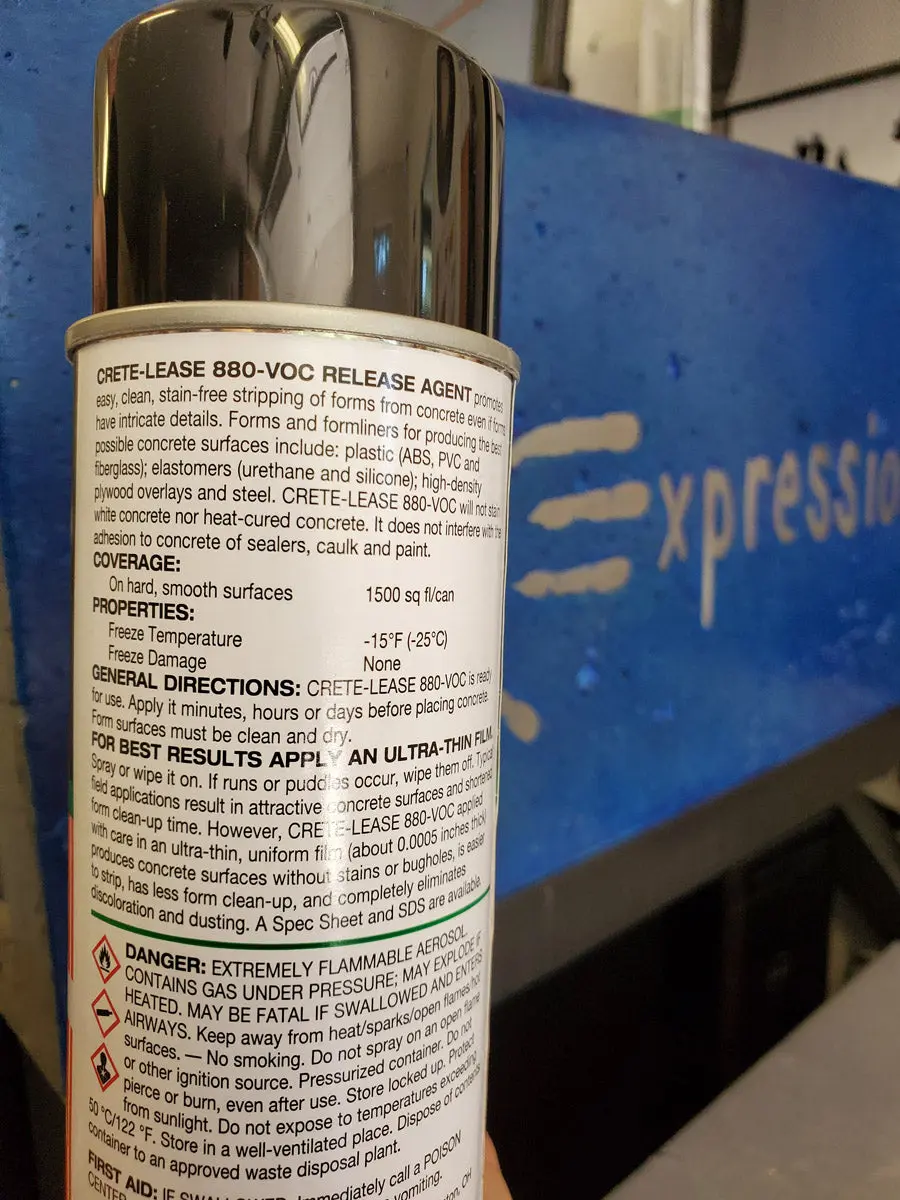 Concrete Mold Form Release Agent, Crete-Lease 880 Spray - Image 3