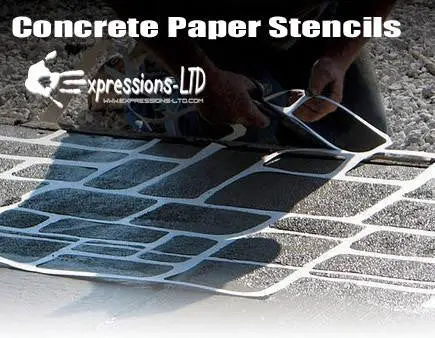 Concrete Paper Stencil - Ashlar Tile - Image 10