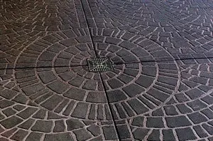 Concrete Paper Stencil - Cobble Fan - Image 5