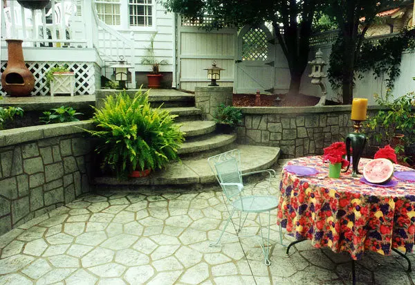 Concrete Paper Stencil - Flagstone - Image 4