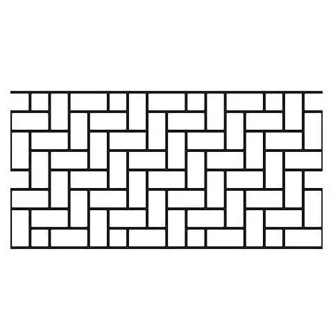Concrete Paper Stencil - Original Herringbone - Image 2