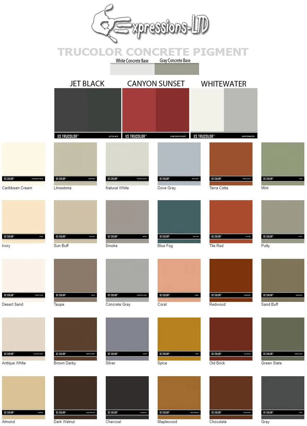 Concrete Powder Pigment Veining & Seams Color Kit (All 33 Colors) - Image 7