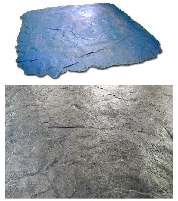 Concrete Seamless Stamp Mat - Fractured Thin Slate
