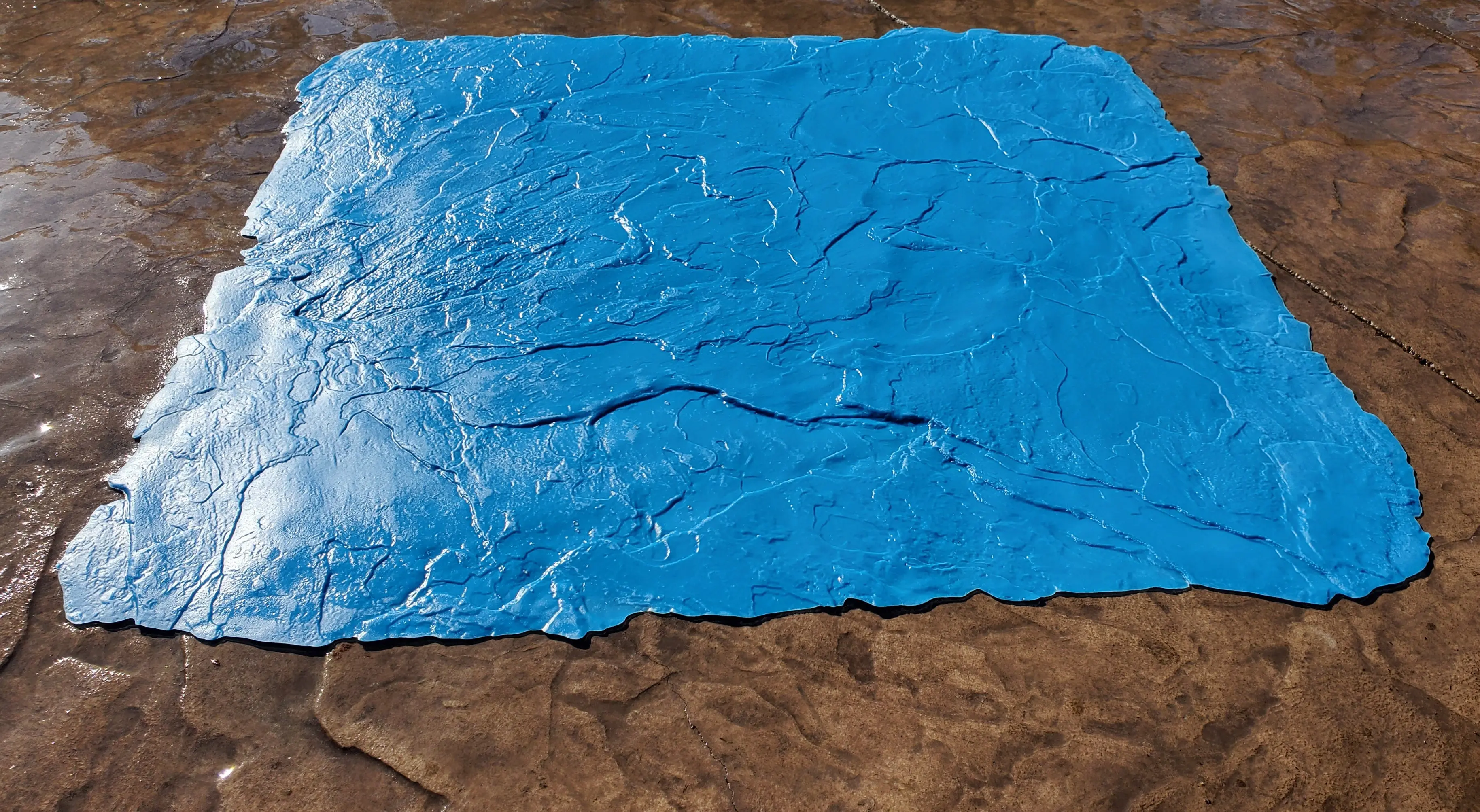 Concrete Seamless Stamp Mat - Fractured Thin Slate - Image 10
