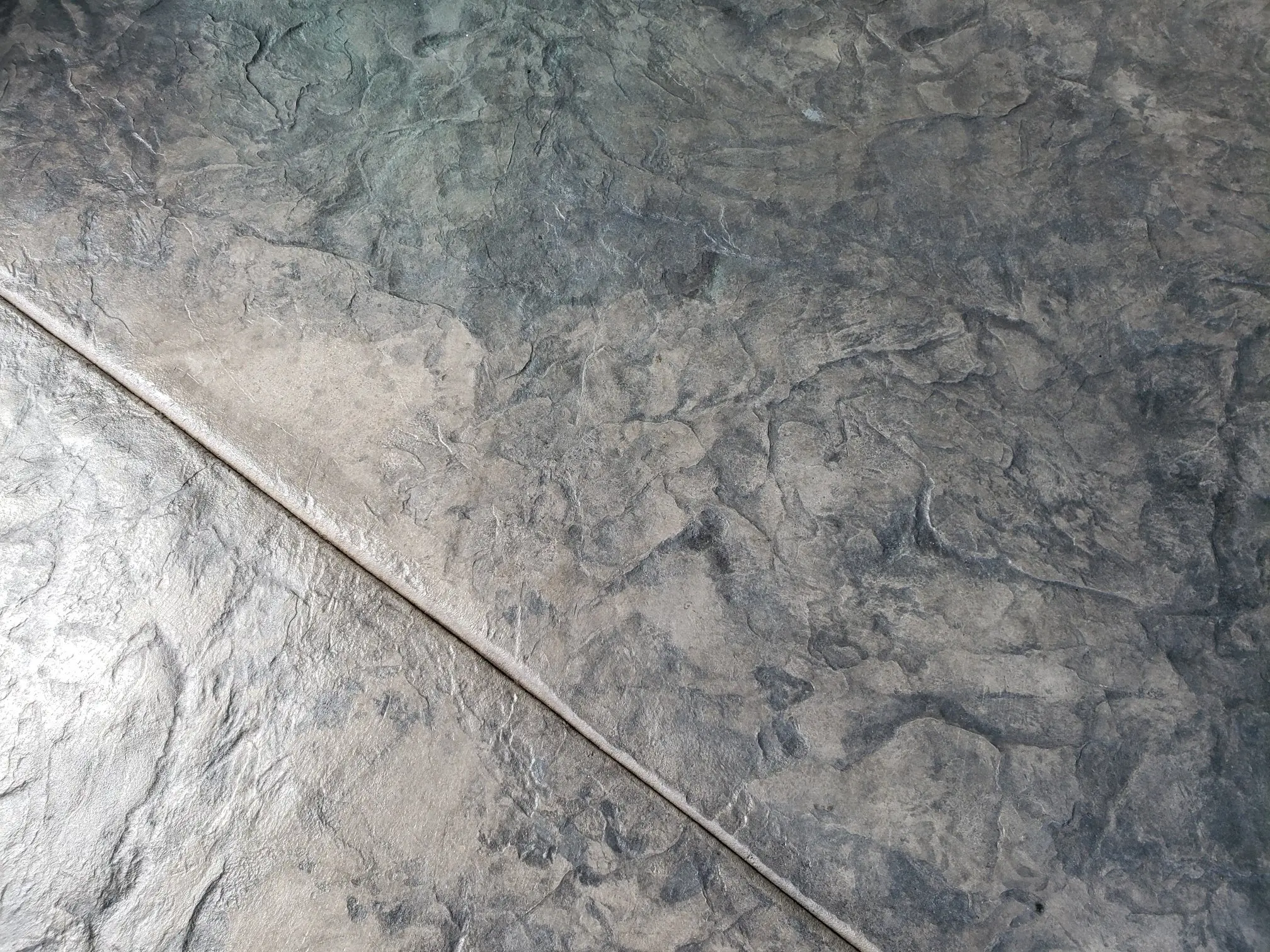 Concrete Seamless Stamp Mat - Fractured Thin Slate - Image 3