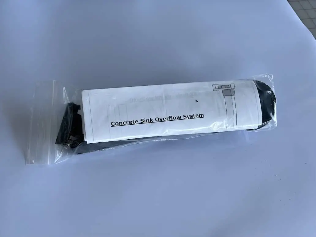 Concrete Sink Overflow Drain Fabrication Kit - Image 5