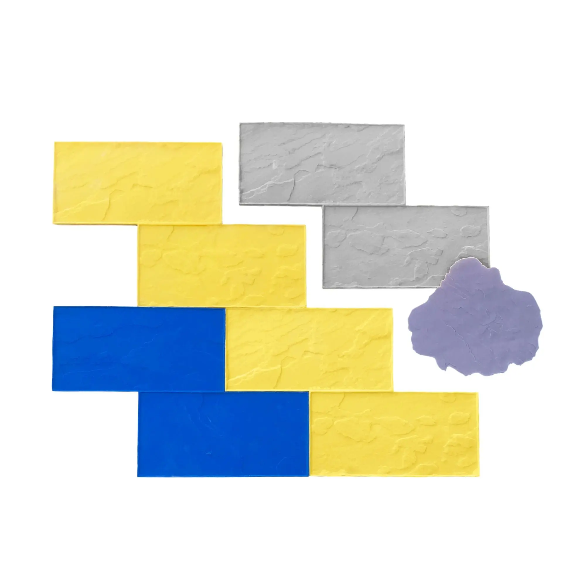Slate Concrete Stamps - Grand Running Bond - Image 4