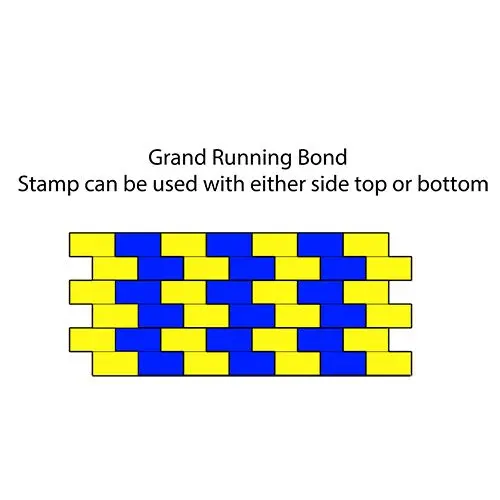 Slate Concrete Stamps - Grand Running Bond - Image 5