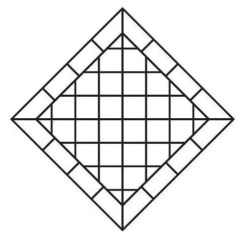 Concrete Stencil Accent - Diamond - Image 2