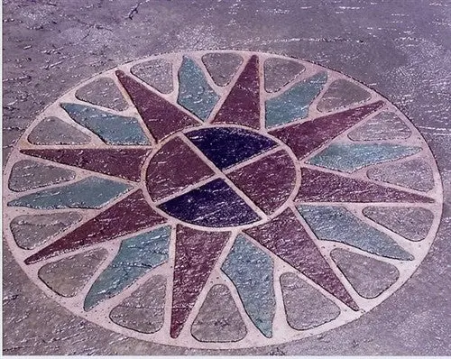 Concrete Stencil Accent - Inca Sun - Image 3