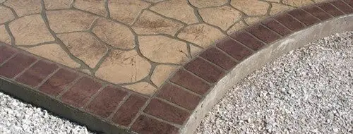 Concrete Stencil Border Header - Cobble