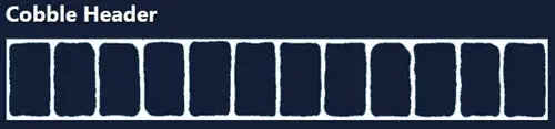 Concrete Stencil Border Header - Cobble - Image 2