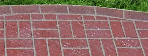 Concrete Stencil Border Header - Edge Brick