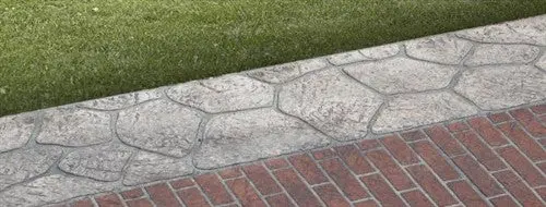 Concrete Stencil Border Header - Flagstone