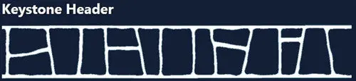 Concrete Stencil Border Header - Keystone - Image 2