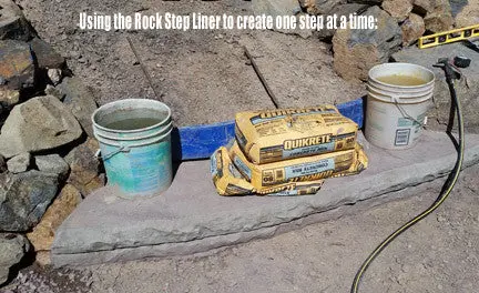 Concrete Step Form Liner- 7" Cantilever Rock Edge Overhang - Image 5